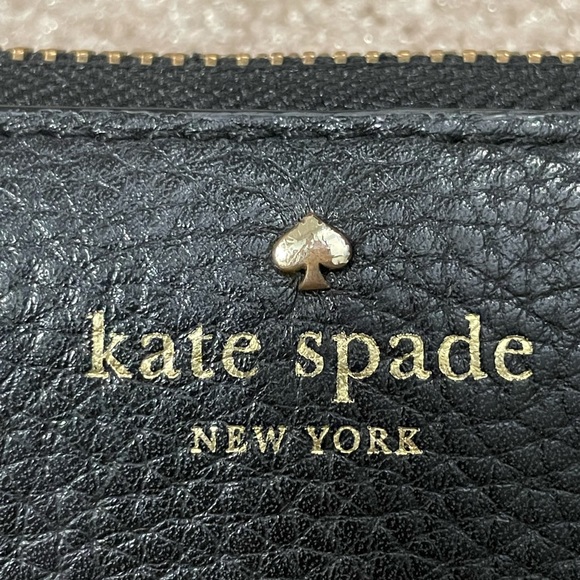 Kate Spade Black Leather Zip Wallet - Picture 12 of 13